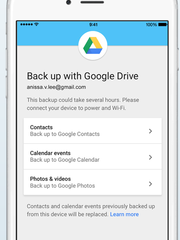 switch iPhone to Android via Google Drive