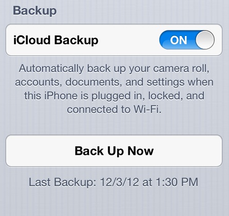 iCloud-Backup