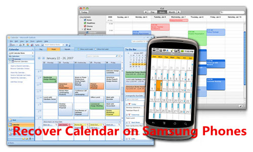 how to retrieve deleted calendar events on samsung phone