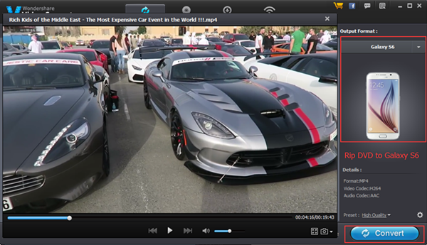 convert dvd video to galaxy s6