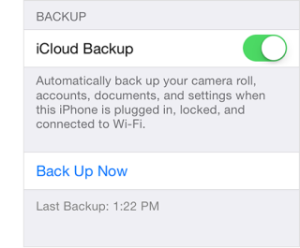 icloud backup