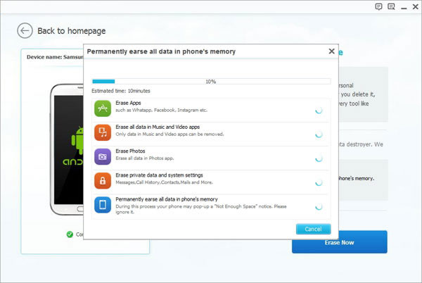 erase data from samsung galaxy note before recall