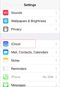 backup data from old iPhone to iCloud