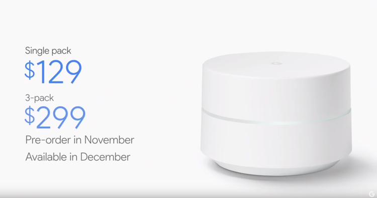 Google wifi price