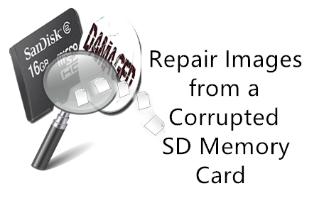 repair corrupted photos from SD memory card