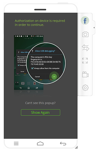 allow connect Android to computer