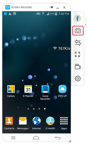 capture android screen on pc