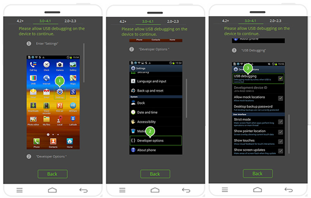 Enable USB Debugging on Android 3.0-4.1