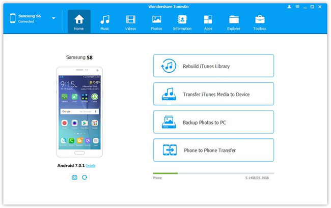 Samsung Galaxy S8 Transfer