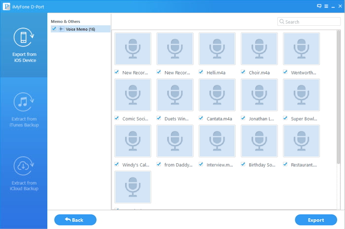 export voice memos from iphone to computer