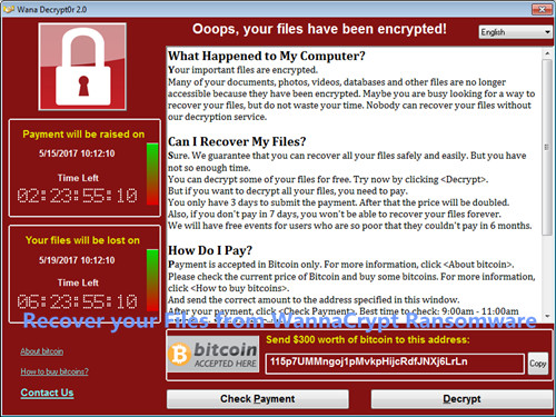 Recover your Files from WannaCrypt Ransomware computer