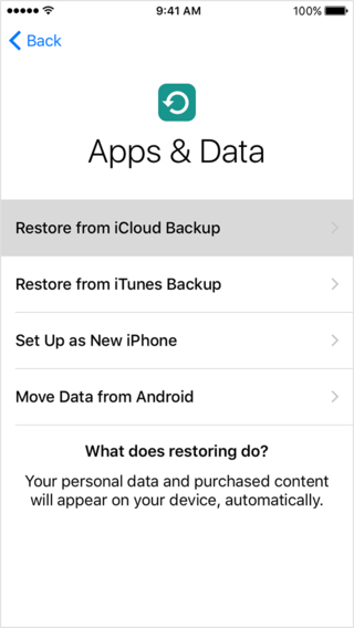 recover locked iphone data through icloud