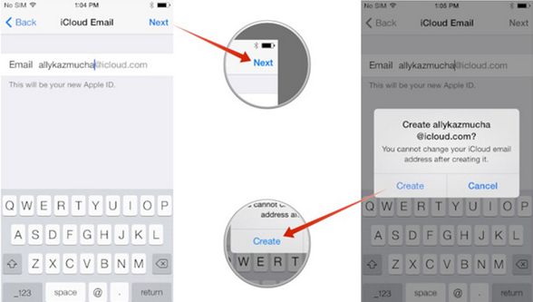 create a new icloud account