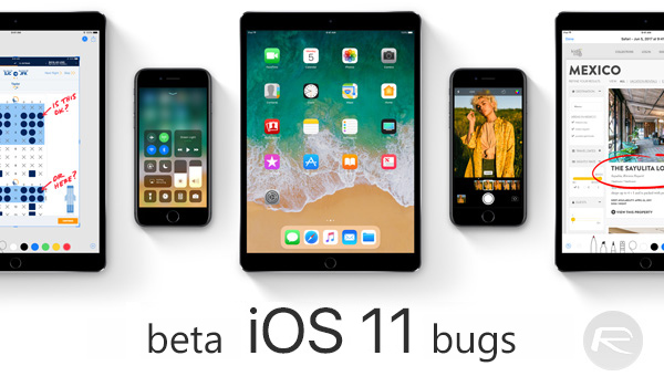 ios 11 beta bugs and problems