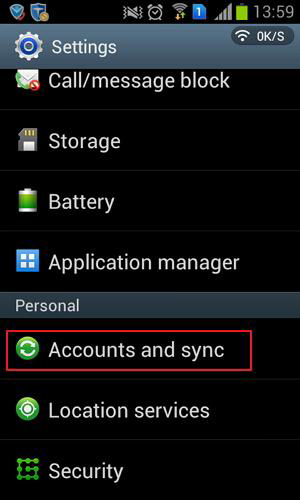 backup samsung to cloud with samsung account