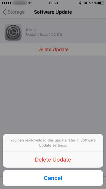 delete ota update