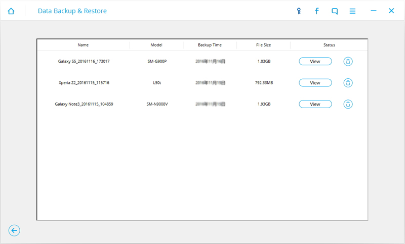 restore the backed up line chats to android