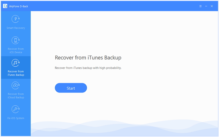 recover data from iTunes