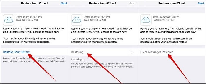 Retrieve Deleted WhatsApp Chats from iCloud