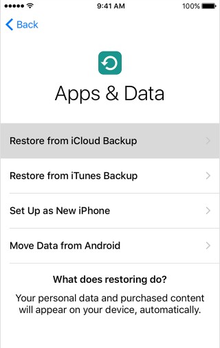 restore iphone lost contacts from icloud