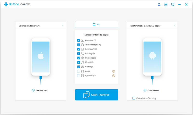 sync iPhone data to huawei mate RS