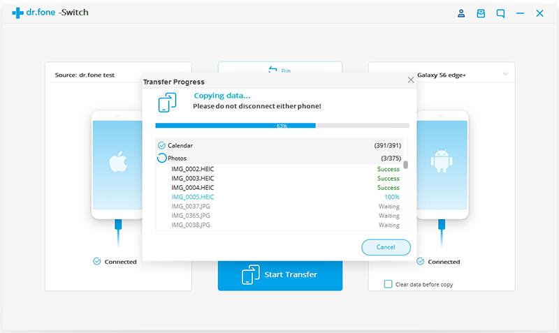 transfer iPhone data to Huawei Mate RS