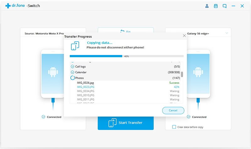 transfer data contacts from Samsung to Huawei Mate RS