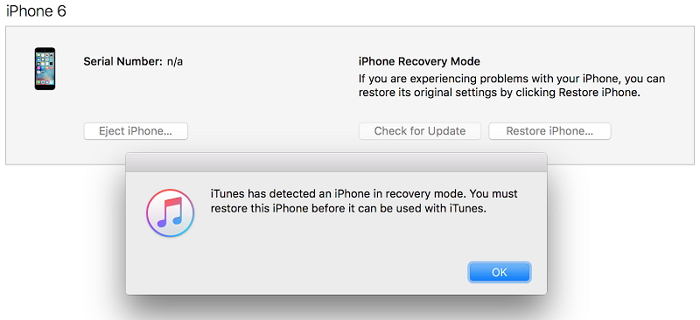 fix iphone locked with recovery mode