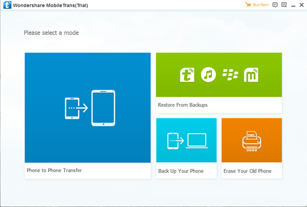 phone transfer interface