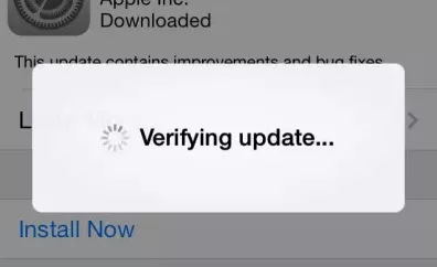 verifying update