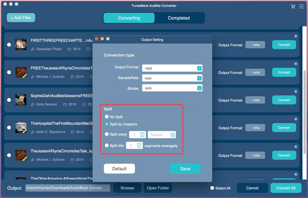 output setting