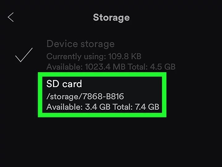 download spotify music to sd card on android